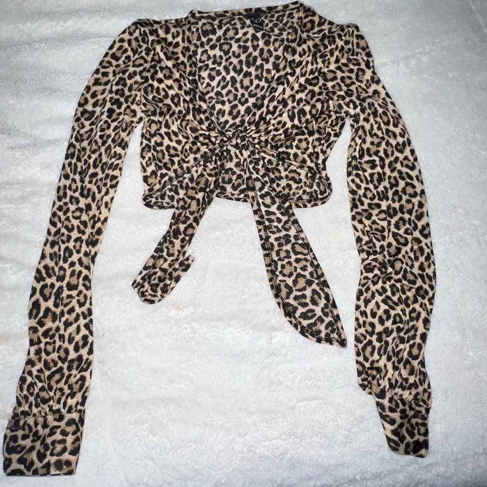 Cheetah print crop top